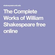 The complete works of William shakespeare free online graphic